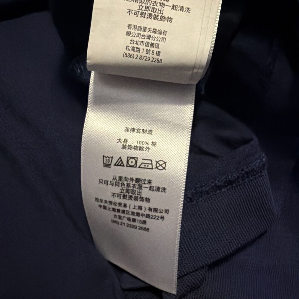 2XB POLO RALPH LAUREN Mens Big&Tall Navy “PEACE CLIMB LOVE” Graphic T-Shirt - Picture 7 of 16